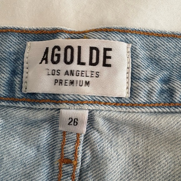 Agolde Vintage Parker Denim Shorts - Picture 3 of 5